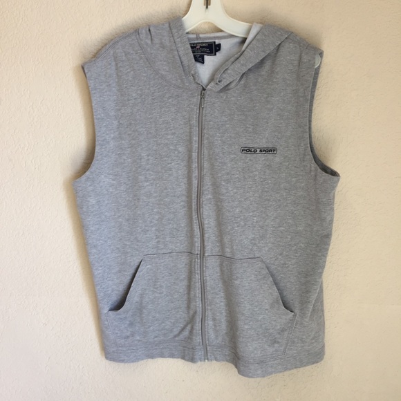 polo sleeveless hoodie